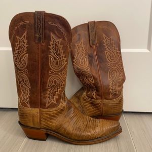 Brown Lucchese Western Boots (Sz W10)